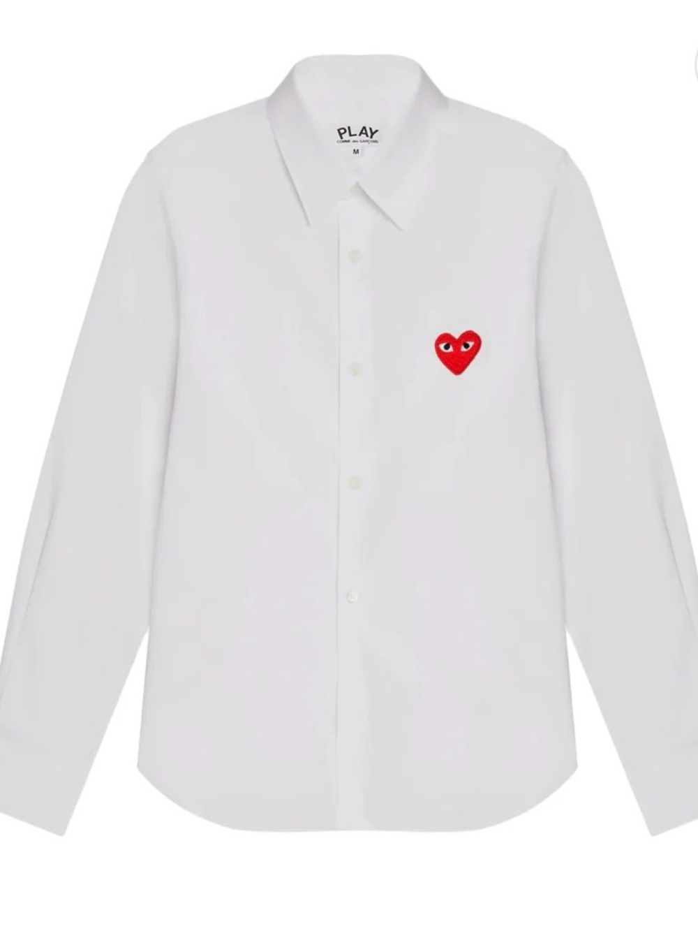Womens Commes Des Garcons Play Blouse Button Up 'White'